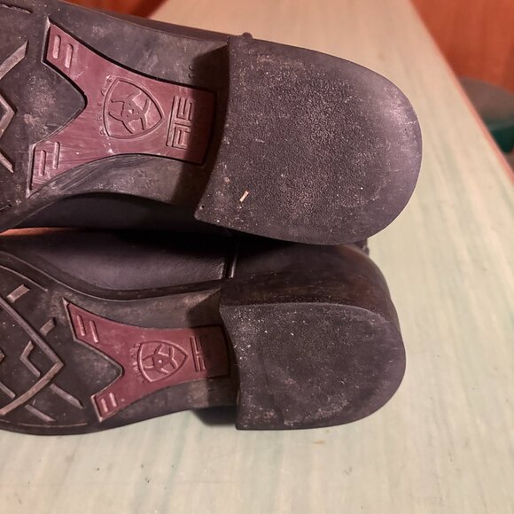 Mens Ariat ATS Heritage Black Leather Roper Western Boots Size 10 W #34101 - Picture 15 of 16